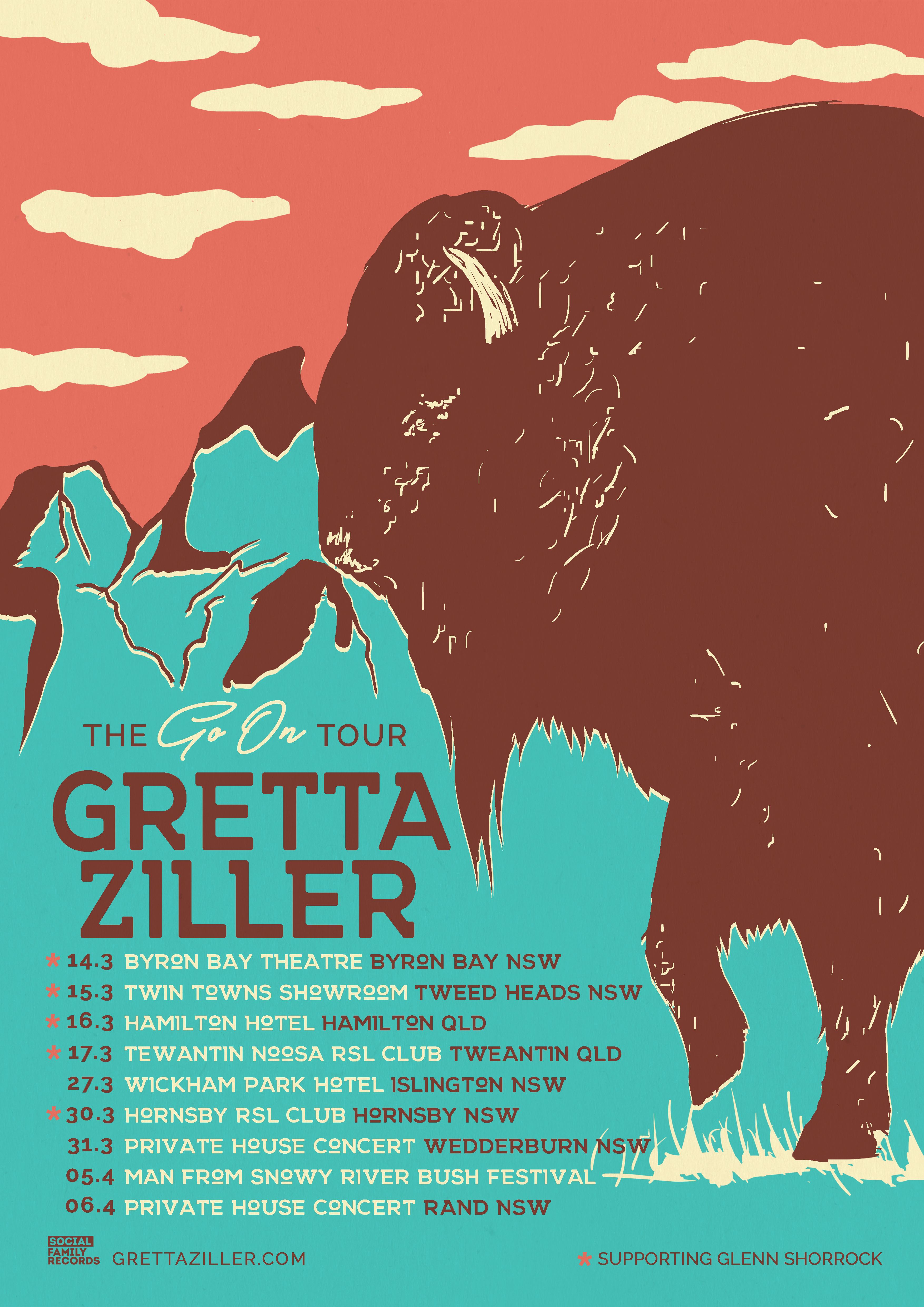 Support & Tour Announcement – Gretta Ziller